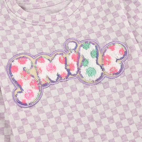 Infant Girls Jacquard Suit MAGIC-Purple