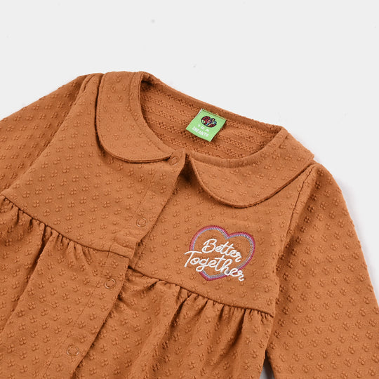 Infant Girls Jacquard Romper BLOSSOM STYLE