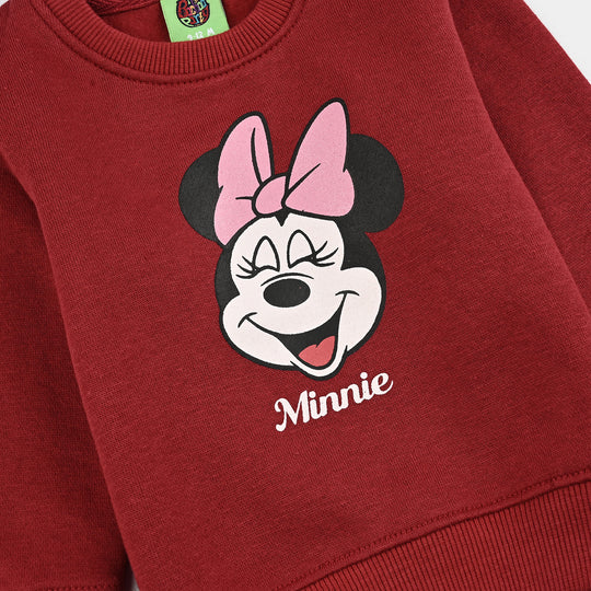 Infant Girls Fleece Sweatshirt Character-Salsa