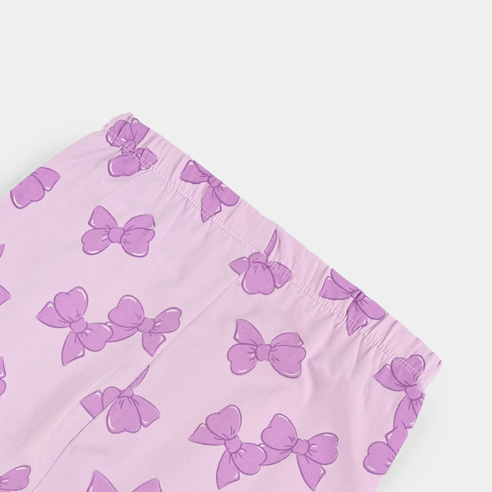 Girls Jersey/Terry Printed Tights BOW