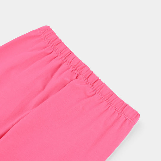 Girls Jersey/Terry EMB Tights Lurex Hearts-Pink