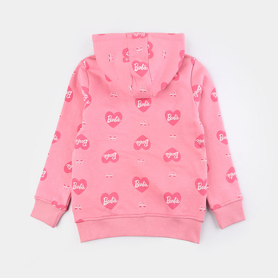 Girls Fleece Jacket-Candy Pink
