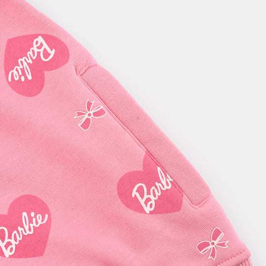 Girls Fleece Jacket-Candy Pink