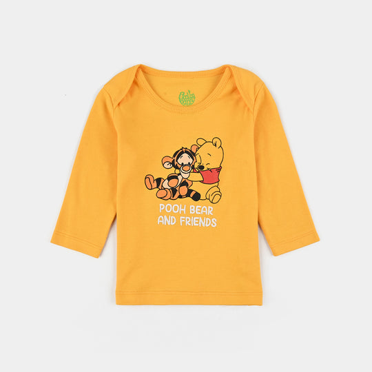 Infant Boys Cotton Interlock T-Shirt F/S Pack OF 3-Yellow/White