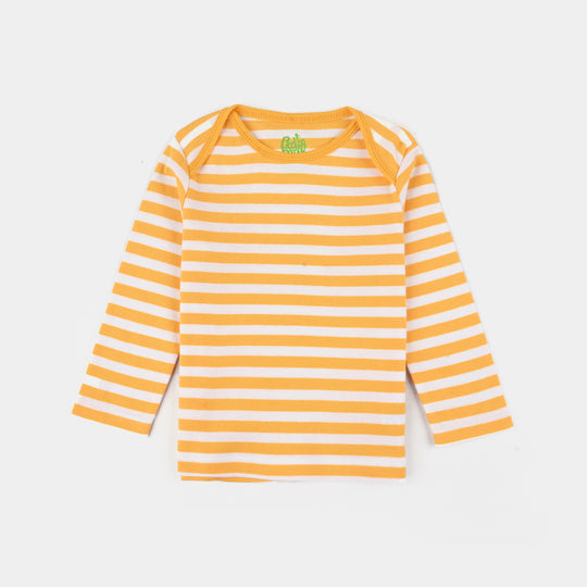 Infant Boys Cotton Interlock T-Shirt F/S Pack OF 3-Yellow/White