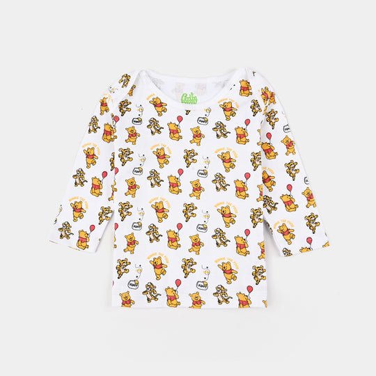 Infant Boys Cotton Interlock T-Shirt F/S Pack OF 3-Yellow/White