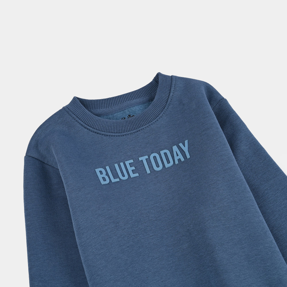 Boys Fleece Sweatshirt Blue Today-Stellar