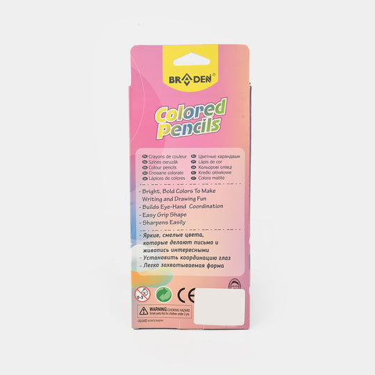 Braden Colored Pencils | Vivid & Break-Resistant | 12PCs