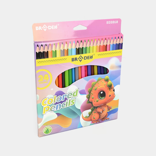 Braden Colored Pencils | Vivid & Break-Resistant | 24PCs