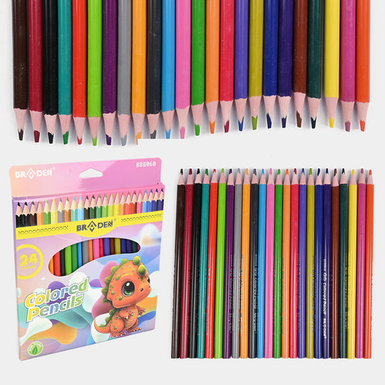 Braden Colored Pencils | Vivid & Break-Resistant | 24PCs