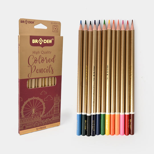 Braden Color Pencils 12PCs For Kids