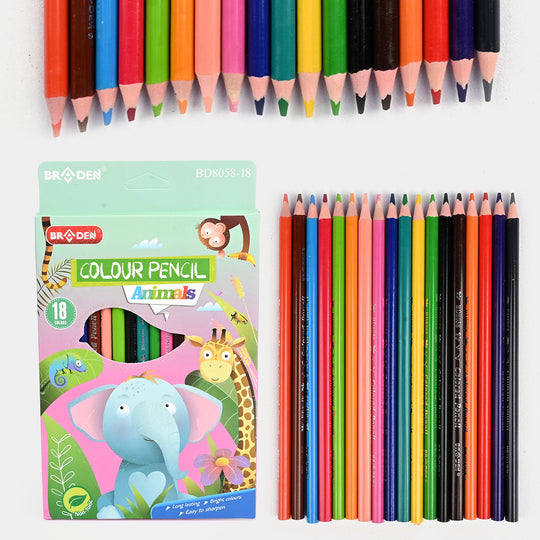 Braden Colored Pencils | Vivid & Break-Resistant | 18PCs