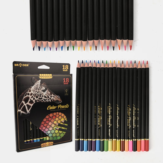 Braden Color Pencils | Premium Quality | 18PCs