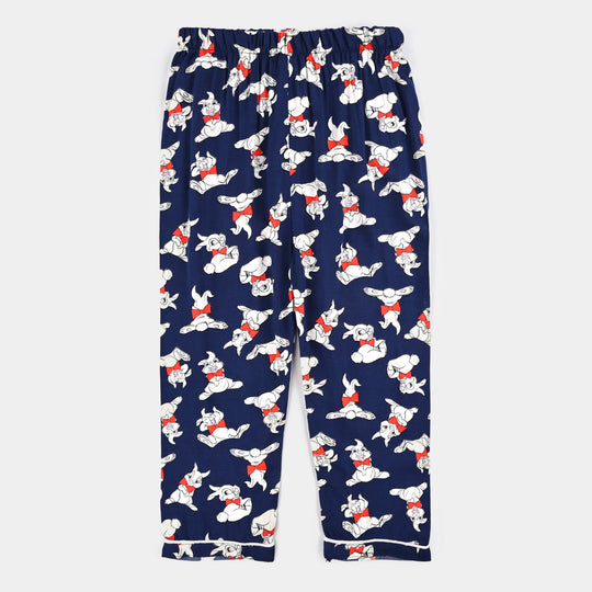 Girls Viscose Woven Nightwear - Blue