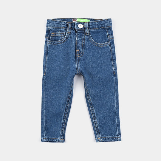 Infant Boys Denim Stretch Pant Basic - Mid Blue