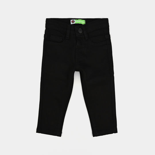 Infant Girls Denim Stretch Pant Basic - BLACK