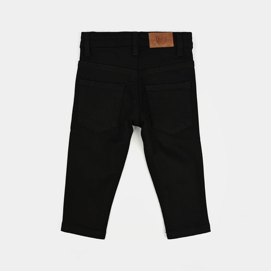 Infant Girls Denim Stretch Pant Basic - BLACK