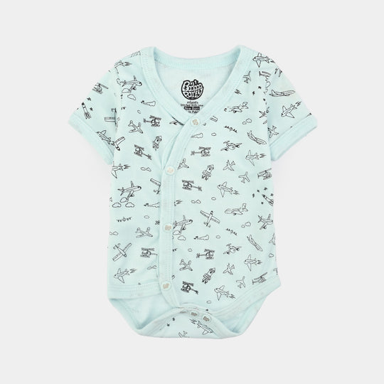 Pack Of 3 Infant Unisex Cotton Cut Design Rompers Set