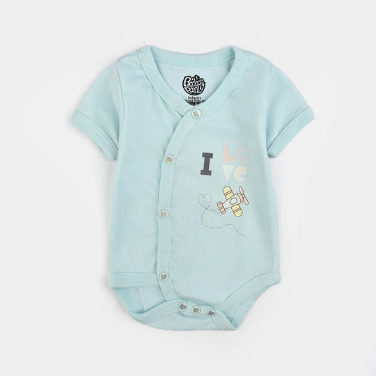 Pack Of 3 Infant Unisex Cotton Cut Design Rompers Set