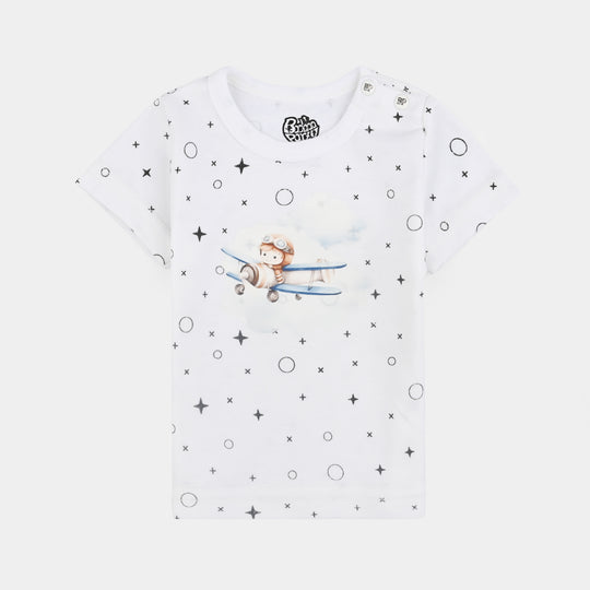 Pack Of 3 Infant Unisex Cotton Short Sleeves T-Shirt Set