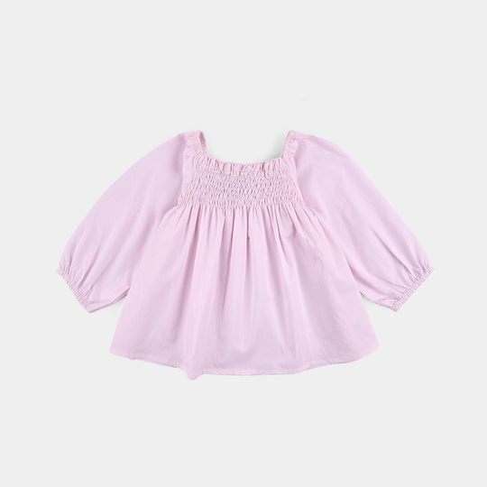 Infant Girls Cotton Casual Top Stripes - Pink
