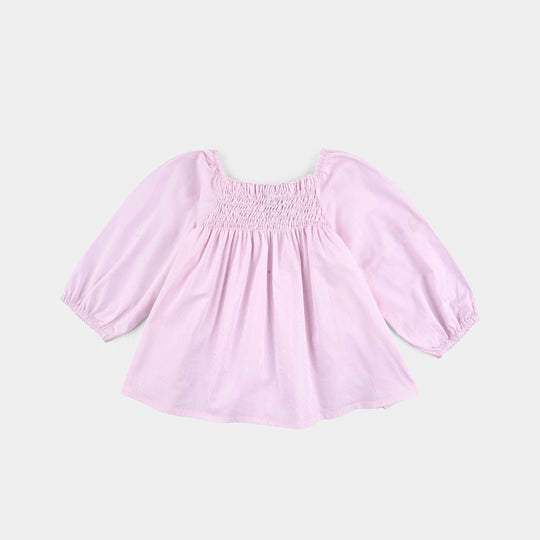 Infant Girls Cotton Casual Top Stripes - Pink