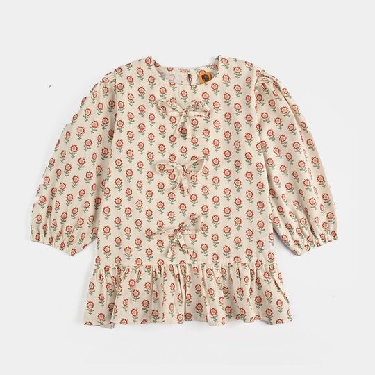 Girls Cotton Poplin Co-Ord Set Airy-Off.White