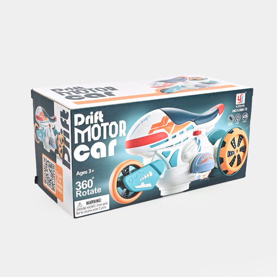 Drift Motor Car – Stunt Spin Motorcycle Toy