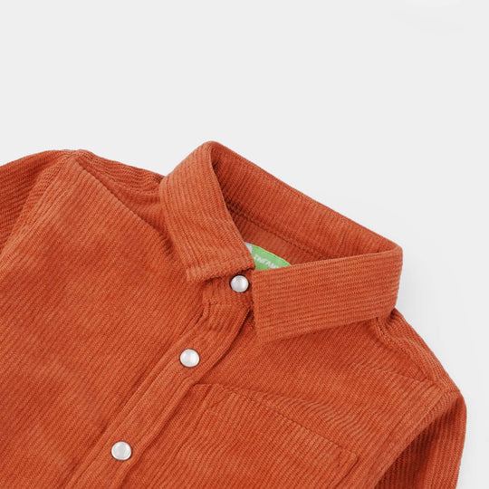 Infant Boys Corduroy Shirt (Great)-Rust