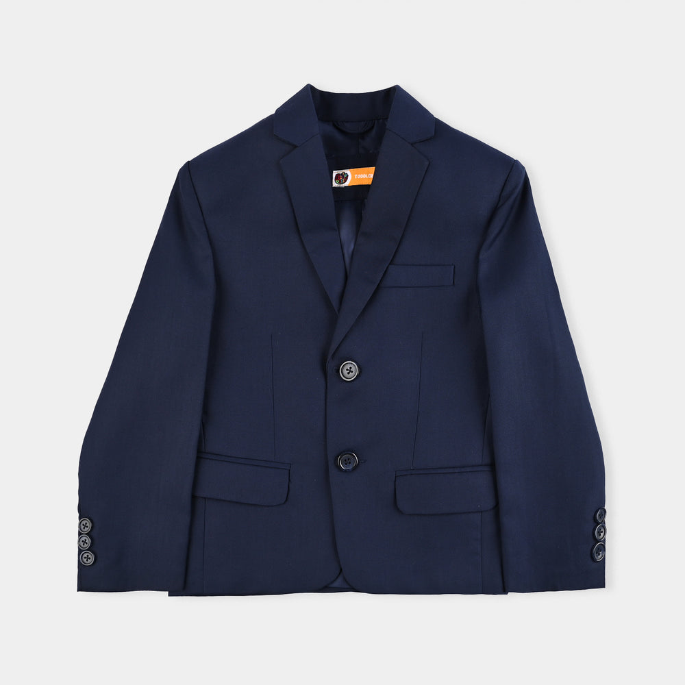 Boys Cotton Twill 3Piece Suit-Navy Blue