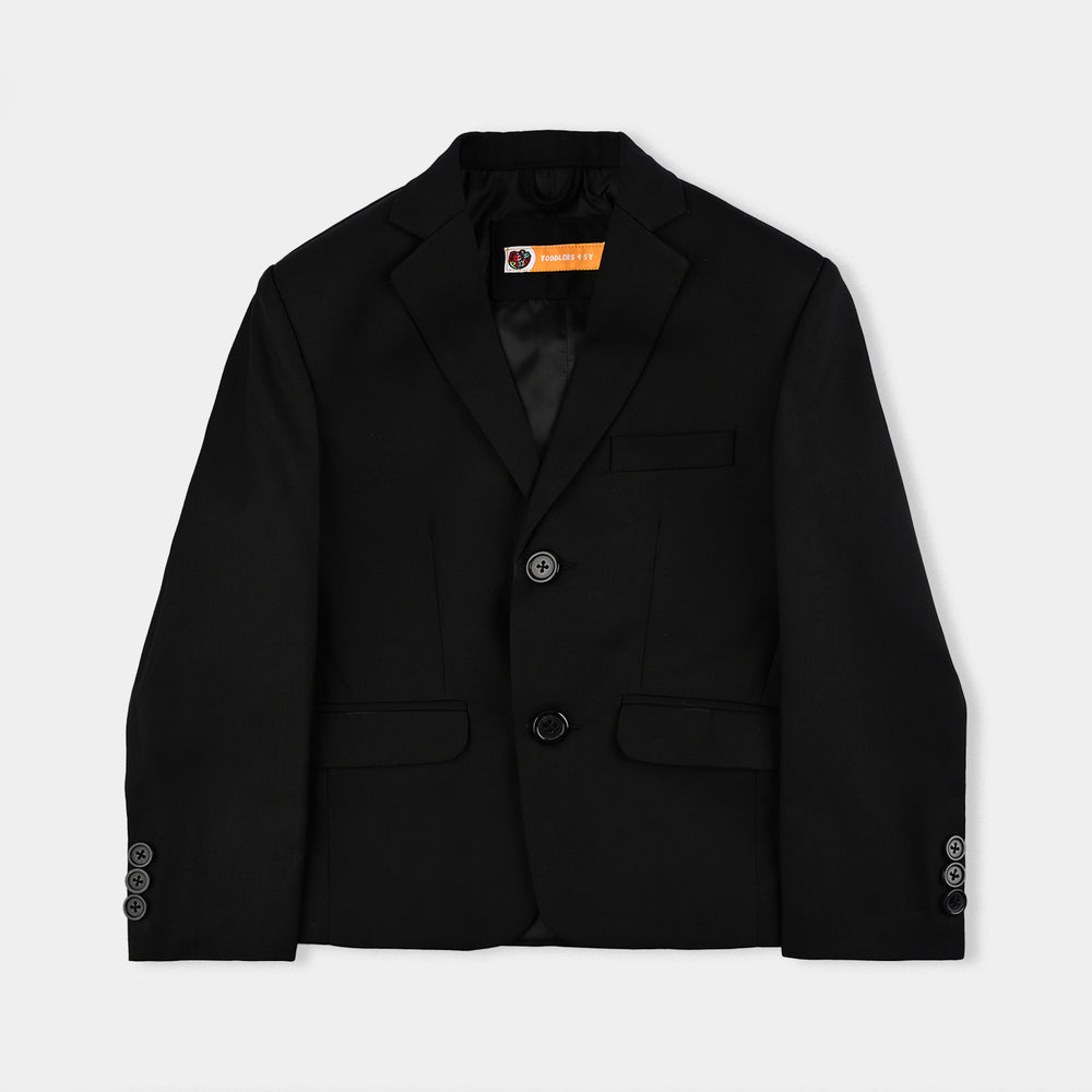 Boys Cotton Twill 3Piece Suit-BLACK