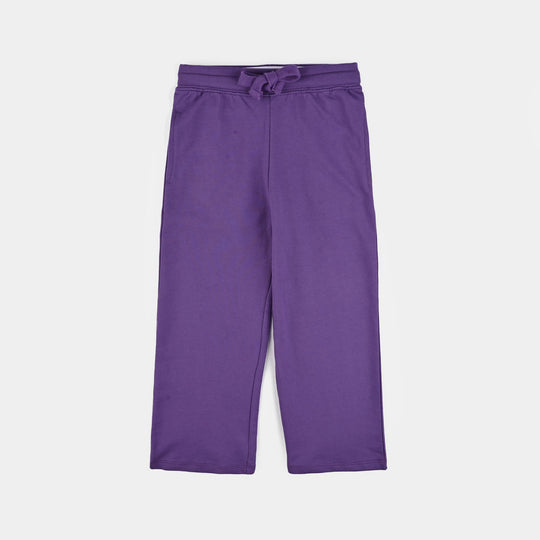 Girls Jersey/Terry 2 Piece Suit - Purple