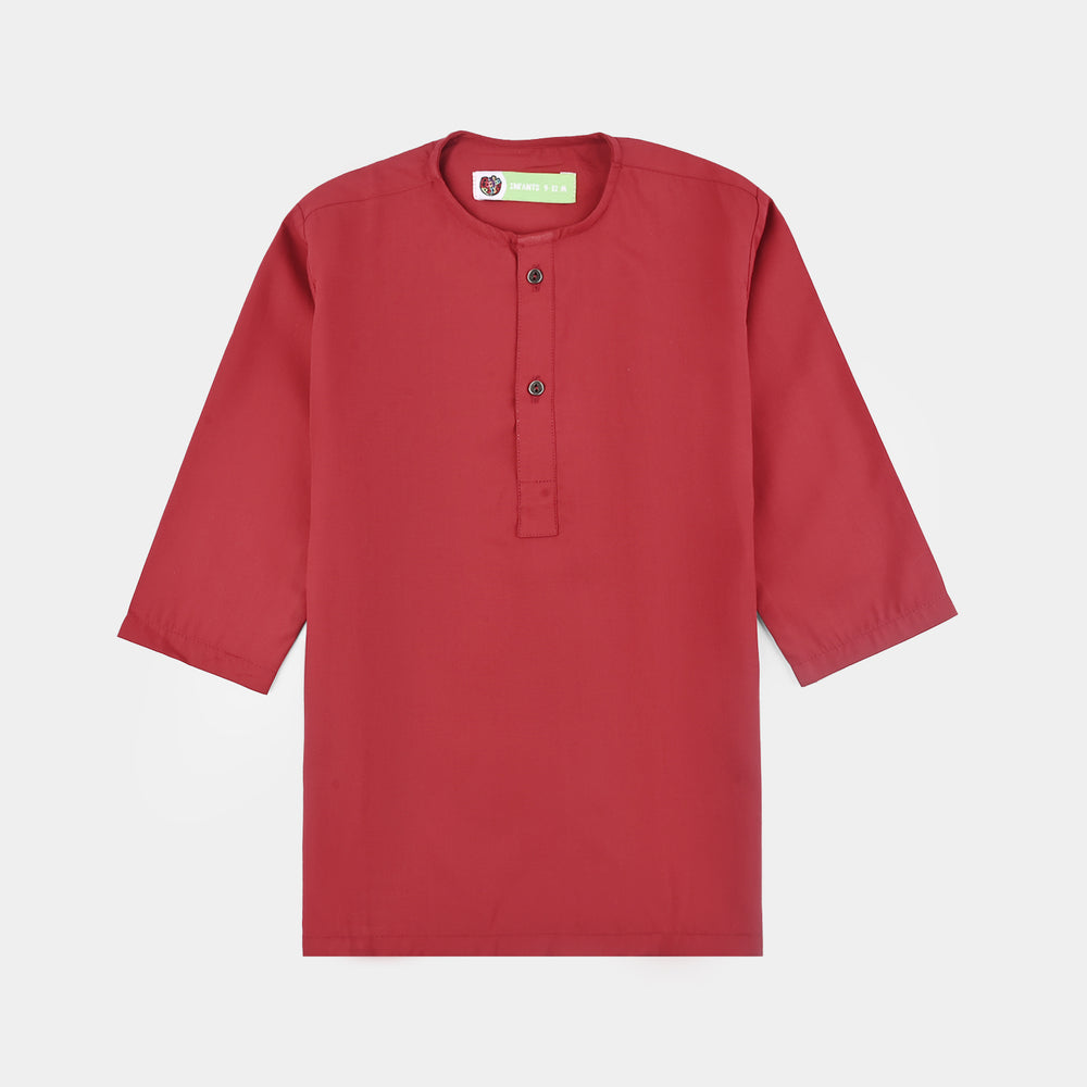 Infant Boys Poly Viscose 3Piece Suit (RHYTHMIC)-RED