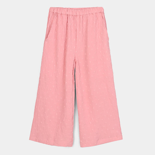 Girls Cotton CO-Ord Set Peachy-L.Pink