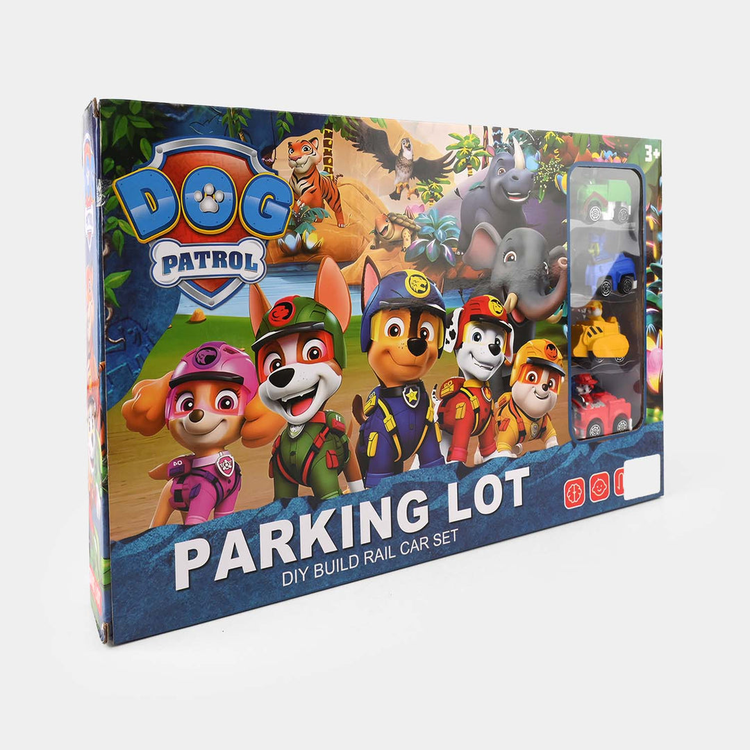 Parking Lot DIY Build Rail Car Set – 4 Car Playset