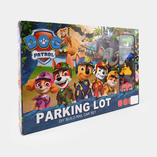 Parking Lot DIY Build Rail Car Set – 4 Car Playset