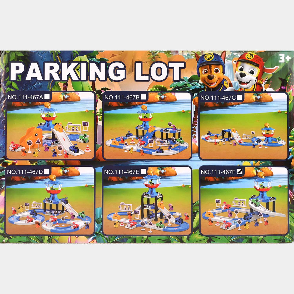 Parking Lot DIY Build Rail Car Set – 4 Car Playset
