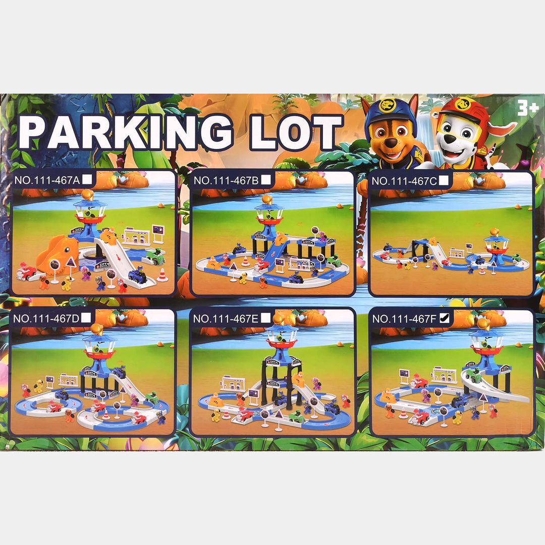 Parking Lot DIY Build Rail Car Set – 4 Car Playset