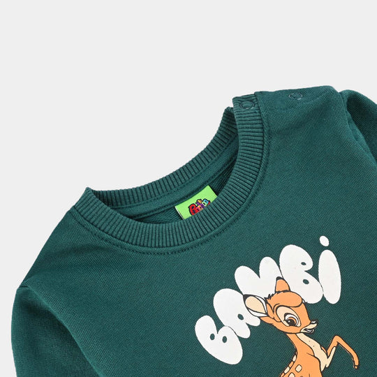 Infant Girls Fleece Sweatshirt Bambi-Green