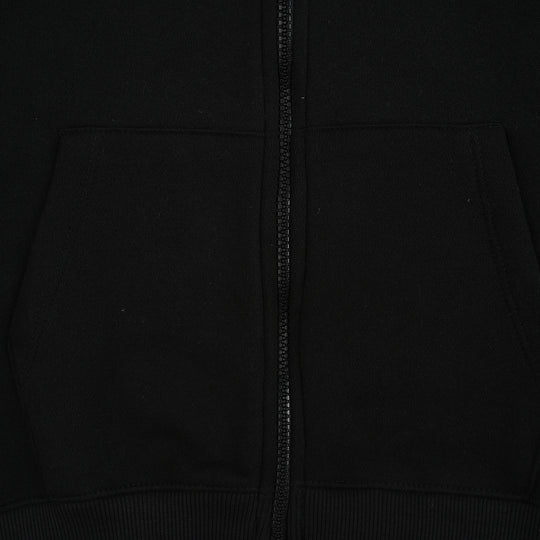 Teens Girls Fleece Jacket SOLID-BLACK