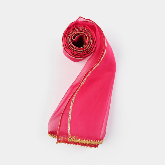 Girls Jacquard 3Pcs Hoor-Peach