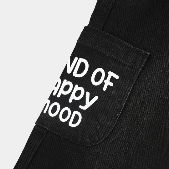 Infant Boys Denim Stretch Pant Kind Of Happiness Mood-BLACK