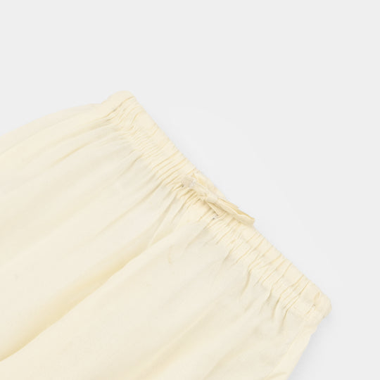 Infant Boys Poly Viscose Pajama-Off White