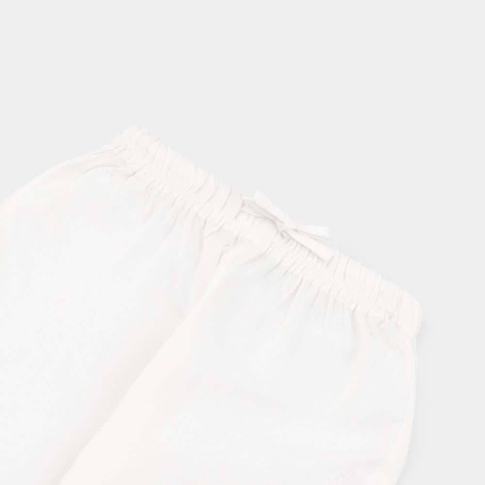 Infant Boys Poly Viscose Pajama-White