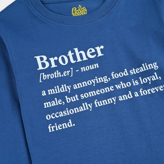 Boys Jersey/Terry T-Shirt F/S Brother-C.Blue