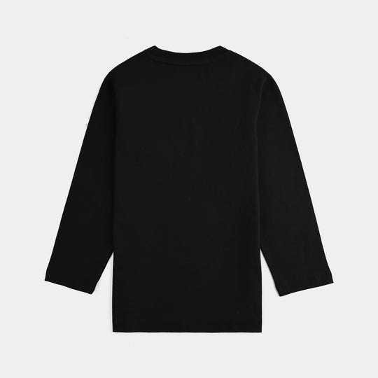 Boys Jersey/Terry T-Shirt F/S Amazing Nephew-BLACK