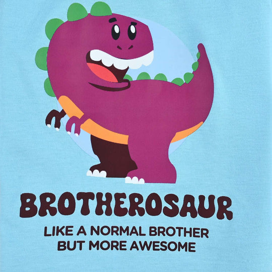Infant Boys Jersey/Terry T-Shirt Brotherosaur