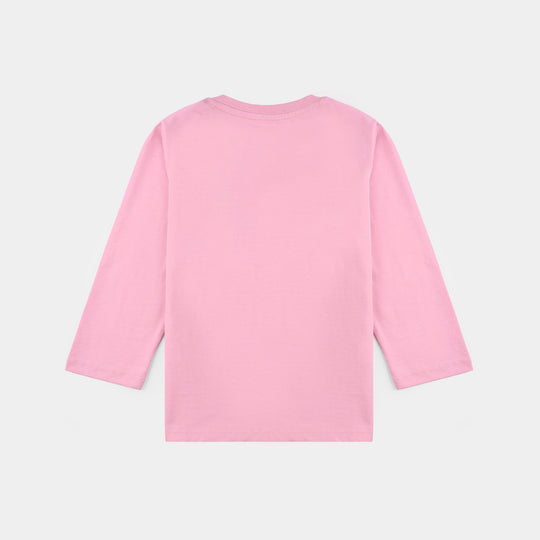 Infant Girls Jersey/Terry T-Shirt Super Niece-Pink