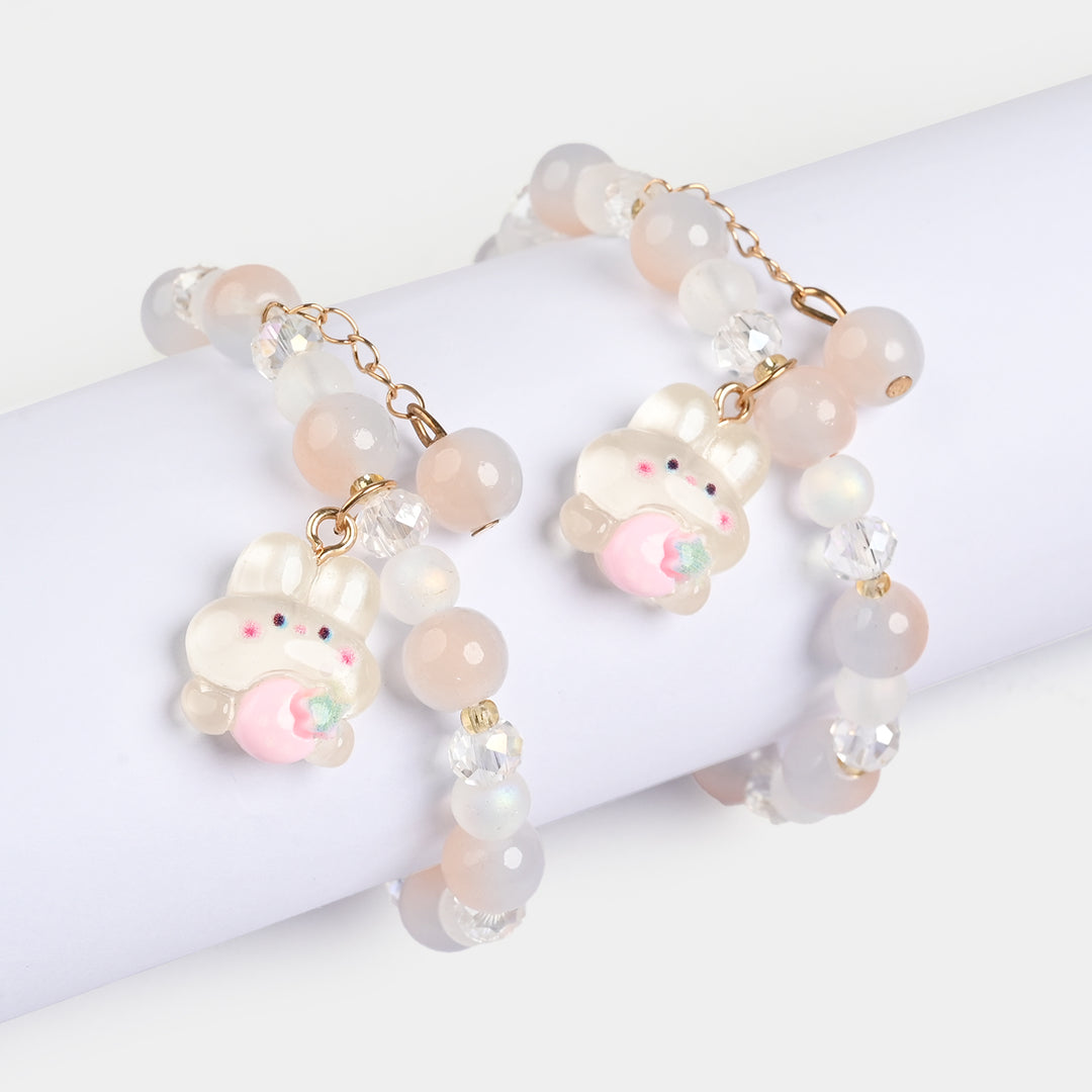 Fancy Crystal Beaded Bracelet for Girls