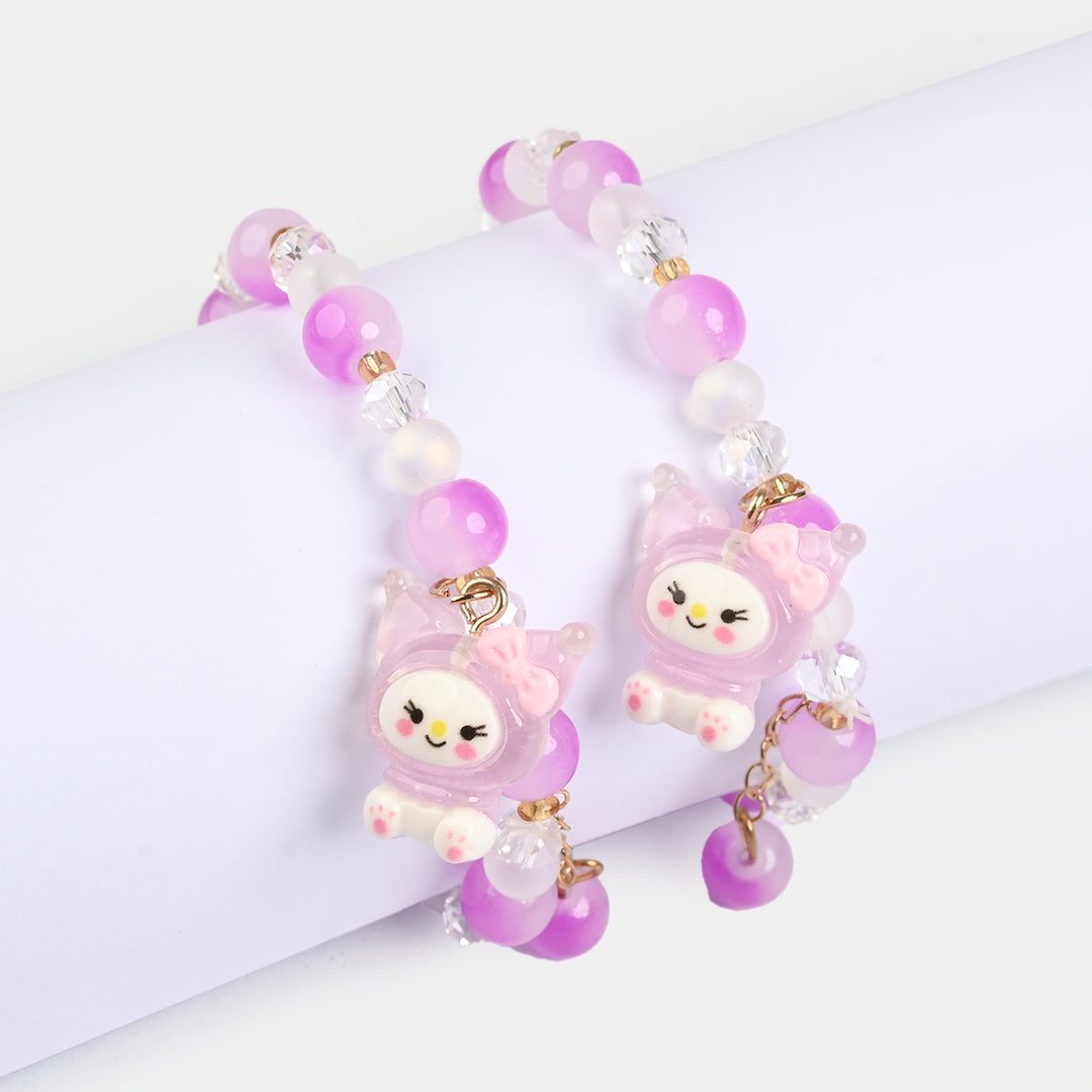 Fancy Crystal Beaded Bracelet for Girls